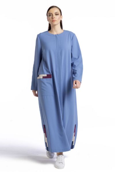 Spoza Patchwork Ferace İndigo resmi