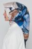 Armine Saf İpek Twill Eşarp 842230 Lacivert resmi