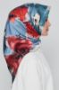 Armine Saf İpek Twill Eşarp 842230 Lacivert resmi
