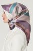Armine Saf İpek Twill Eşarp 8526 Lila resmi