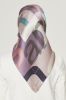 Armine Saf İpek Twill Eşarp 8526 Lila resmi