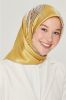 Armine Saf İpek Twill Eşarp 854891 Sarı resmi