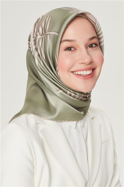 Armine Saf İpek Twill Eşarp 854889 Çağla resmi
