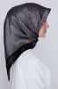 Armine Nostalji Twill İpek Eşarp 8015 Gri resmi