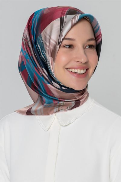 Armine Saf İpek Twill Eşarp 842338 Pudra resmi