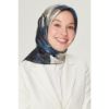 Armine Saf İpek Twill Eşarp 853409 İndigo resmi