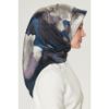 Armine Saf İpek Twill Eşarp 853409 İndigo resmi