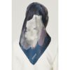 Armine Saf İpek Twill Eşarp 853409 İndigo resmi