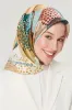 Armine Saf İpek Sura Eşarp 8501 Haki resmi