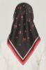 Armine Saf İpek Twill Eşarp 8502 Kırmızı resmi