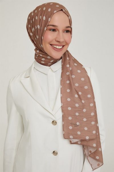Armine Trend Pure Lina-4 Şal Sütlü Kahve resmi