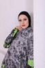 Süssü Batik Desen Tesettür Mayo Gri resmi