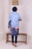 Süssü Batik Desen Tesettür Mayo Mavi resmi