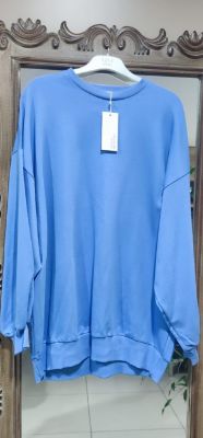 Levidor Bisiklet Yaka Oversize Sweat Mavi resmi
