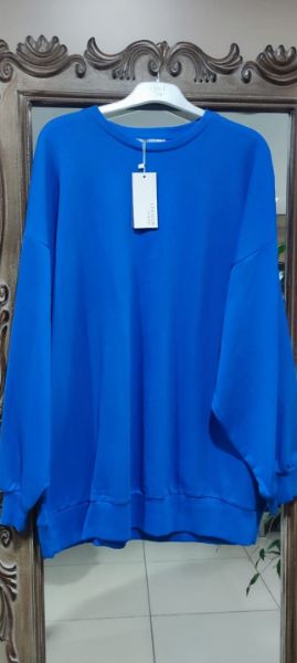 Levidor Bisiklet Yaka Oversize Sweat Saks resmi